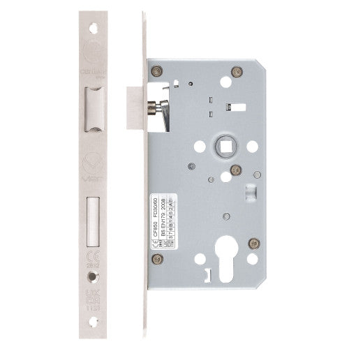 Din Mortice Escape Sashlock 72mm c/c 60mm Backset-Square