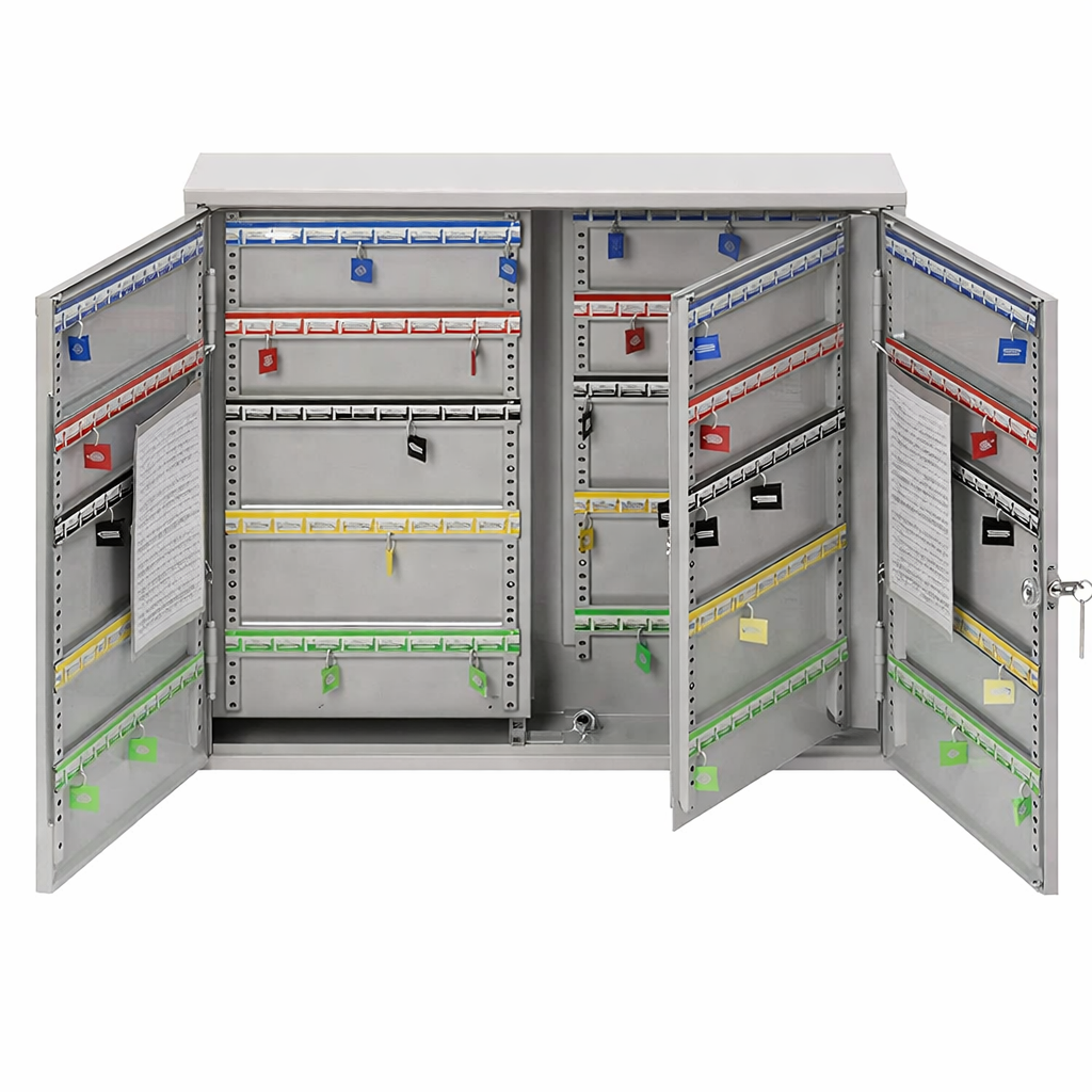 Burg-Wachter 200 Hook Key Cabinet - Key Cabinet for up to 200 Keys