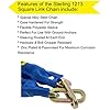 Burg Wachter Security 12mm Link Chain 1.3 m Square Manganese Link Chain