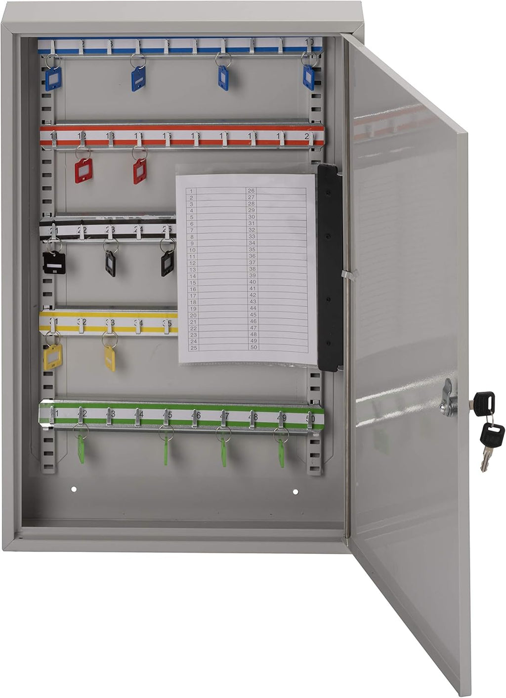 Burg Wachter 50 Hook Key Cabinet - Key cabinet for up to 50 Keys