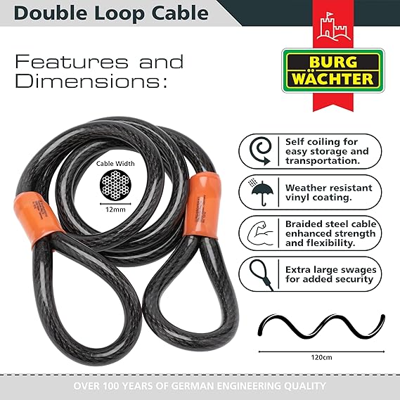 Burg Wachter Braided Steel Security Cables