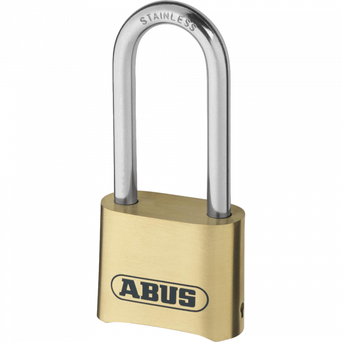 ABUS Weather Proof Combination Padlock 180IB Series Brass Open Shackle Stainless Steel Shackle Padlock