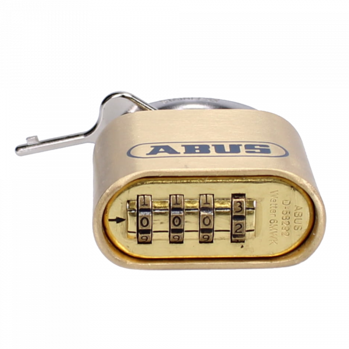 ABUS Weather Proof Combination Padlock 180IB Series Brass Open Shackle Stainless Steel Shackle Padlock