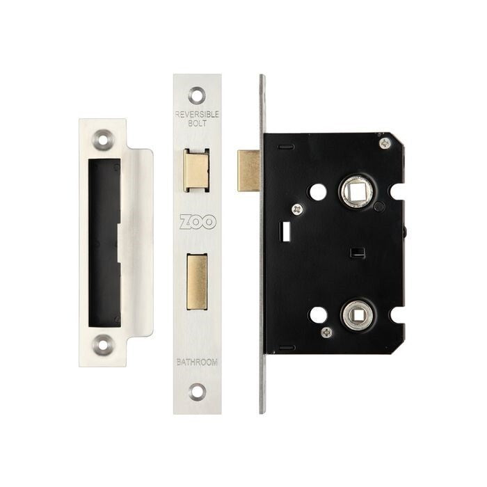 Zoo Bathroom Lock 3” 76mm Backset 57mm Centre