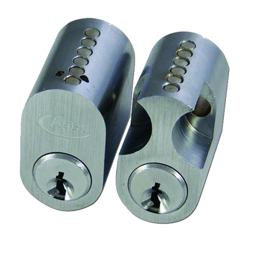 ASEC 6-Pin Scandinavian Oval External / Internal Cylinder