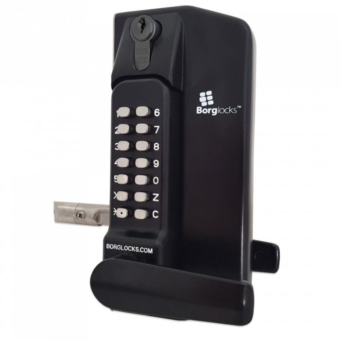 BORG LOCKS BL3400 ECP Lever Operated Marine Grade Metal Gate Single Digital Lock