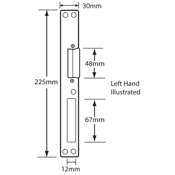 GU Centre Receiver for use with GU Multi Point Door Locks 6-3001400
