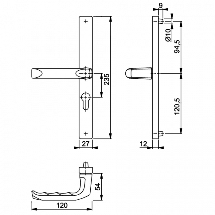 HOPPE London UPVC Lever Door Furniture To Suit ABT & UNION