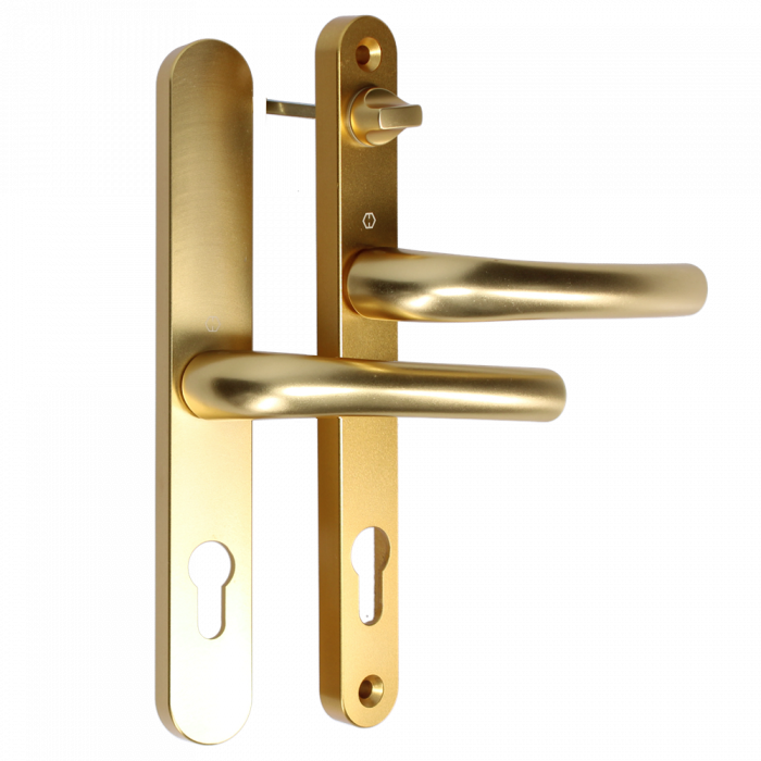 HOPPE Tokyo 92/62 Lever/Lever Narrow Backplate Door Handle With Internal Turn