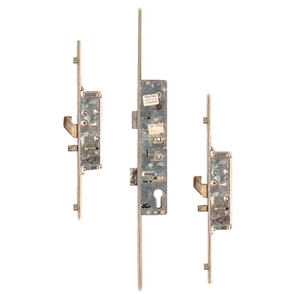 LOCKMASTER Lever Operated Latch & Deadbolt Single Spindle - 2 Hook 2 Anti-Lift 4 Roller
