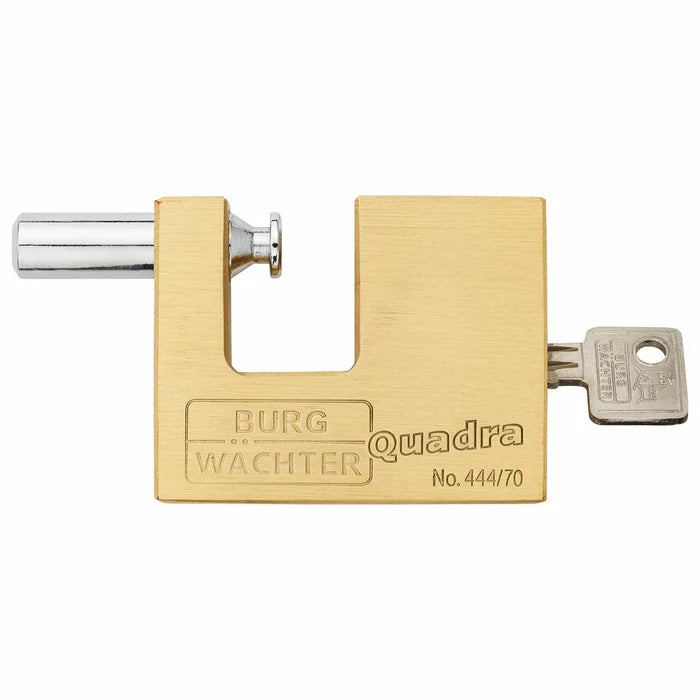 Burg Wachter Brass Shutter Lock - Keyed to Differ - Sliding Bolt Padlock