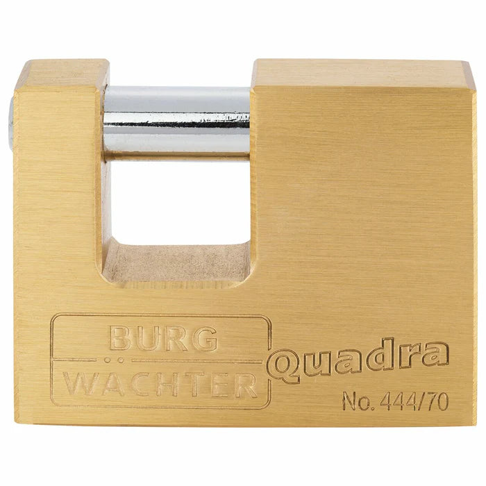 Burg Wachter Brass Shutter Lock - Keyed to Differ - Sliding Bolt Padlock