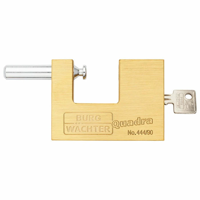 Burg Wachter Brass Shutter Lock - Keyed to Differ - Sliding Bolt Padlock