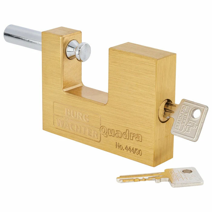 Burg Wachter Brass Shutter Lock - Keyed to Differ - Sliding Bolt Padlock