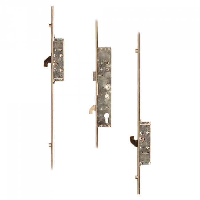SAFEWARE Lever Operated Latch & Hookbolt Twin Spindle - 2 Hook 4 Roller