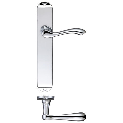 Arundel Lever on Long Plate Solid Brass Handle