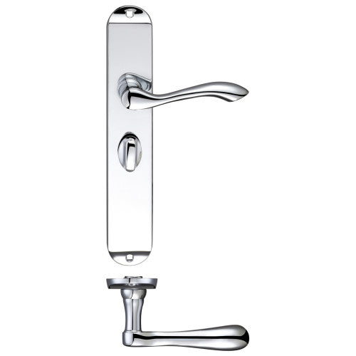 Arundel Lever on Long Plate Solid Brass Handle