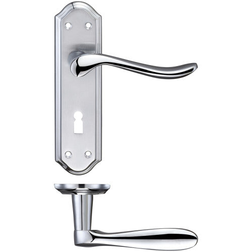 Lincoln Lever Euro Lock (47.5mm c/c) Furniture 180 x 48mm