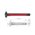ISEO Touch Bar Emergency Exit Hardware  840mm 942408458T