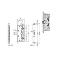 ISEO Steel Door Panic Exit Lock - Single Point Latch 214110654