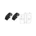 Pair of Side Locking Latches for ISEO Panic Hardware 9410203505