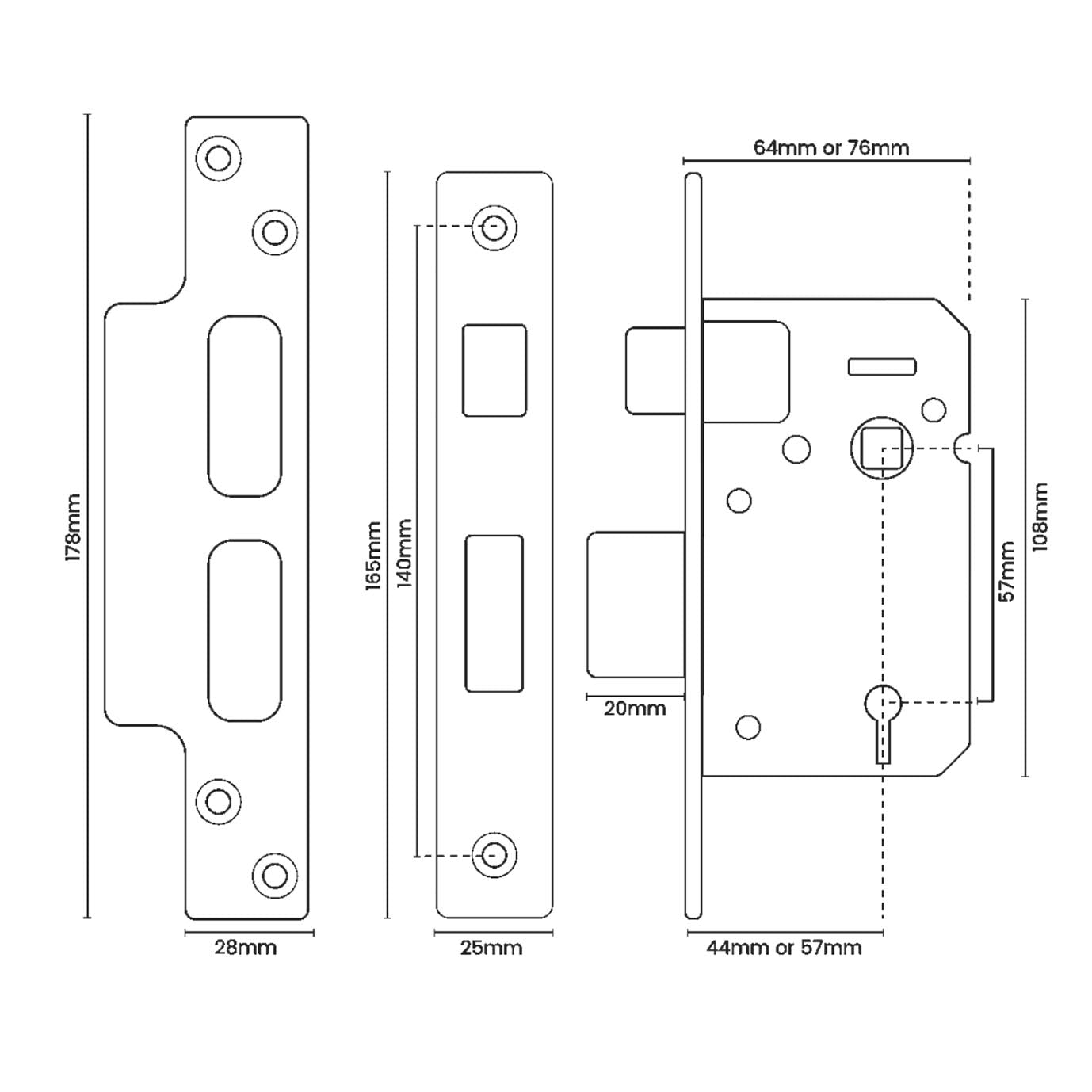 Premium Quality 5 Lever Insurance Rated Sashlock