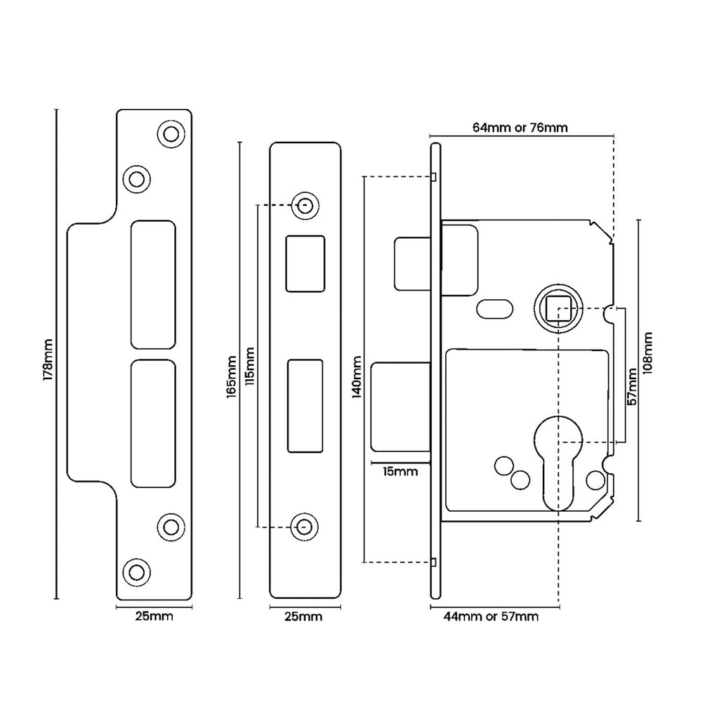 Premium Quality Euro Profile Sashlock