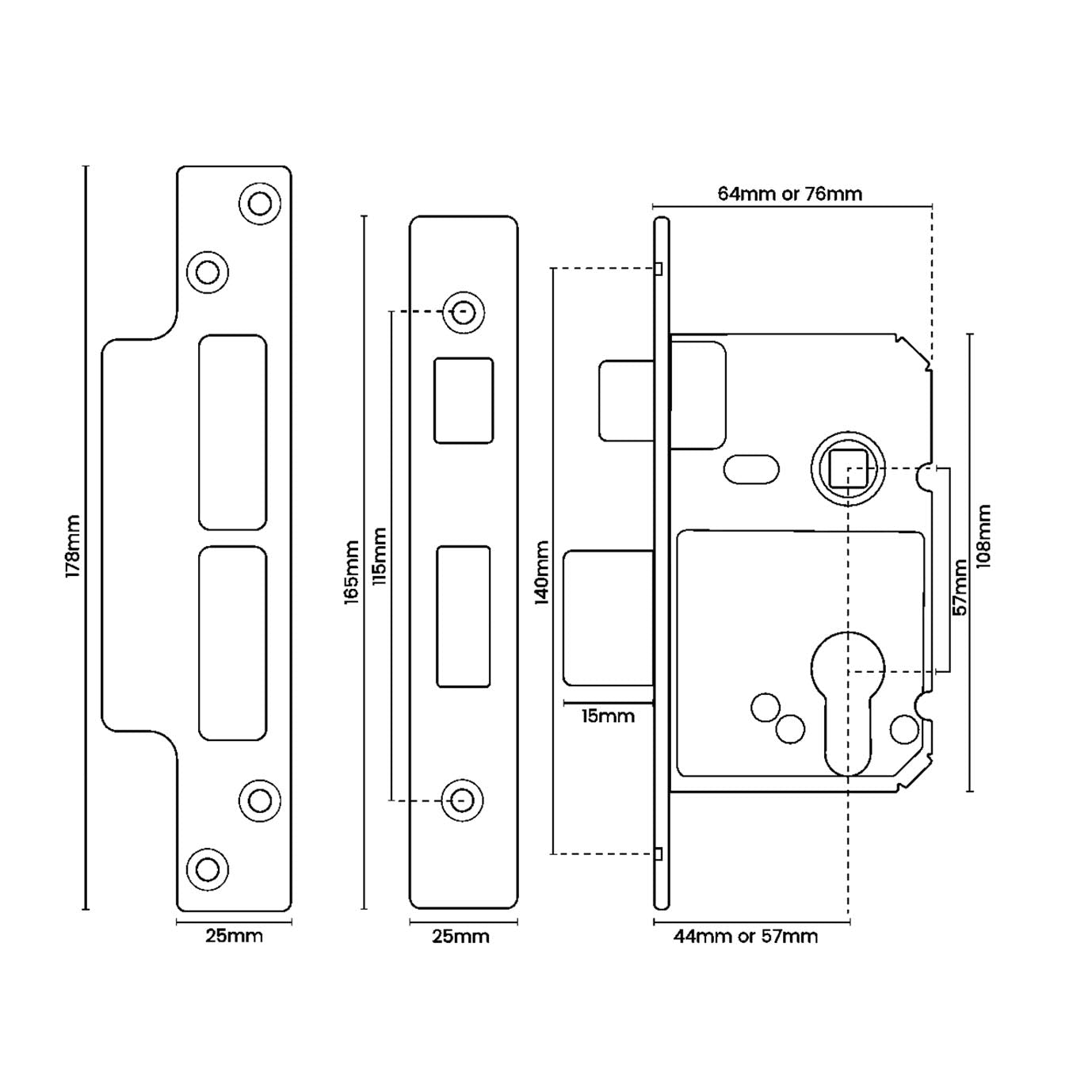 Premium Quality Euro Profile Sashlock