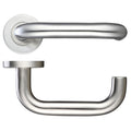 19mm Return to Door Lever - Push On Rose - 52mm Rose - Grade 201