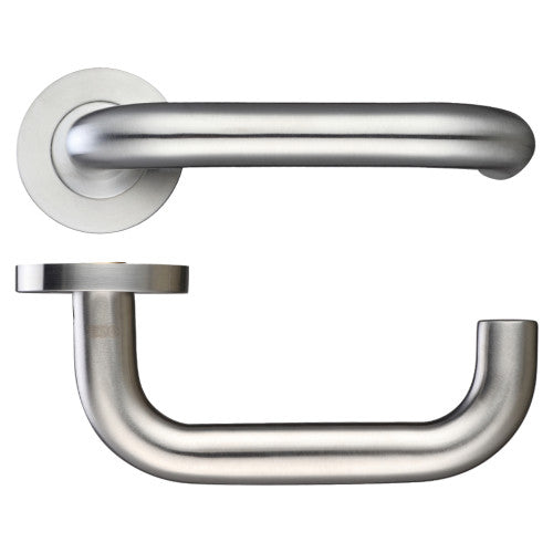 Professional Grade Lever on Rose Handle 19mm Return to Door Lever - Screw On Rose