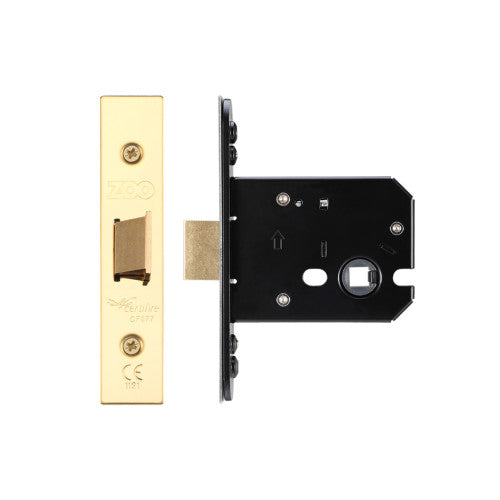 Flat latch - 64mm C/W PVD Forend and Strike